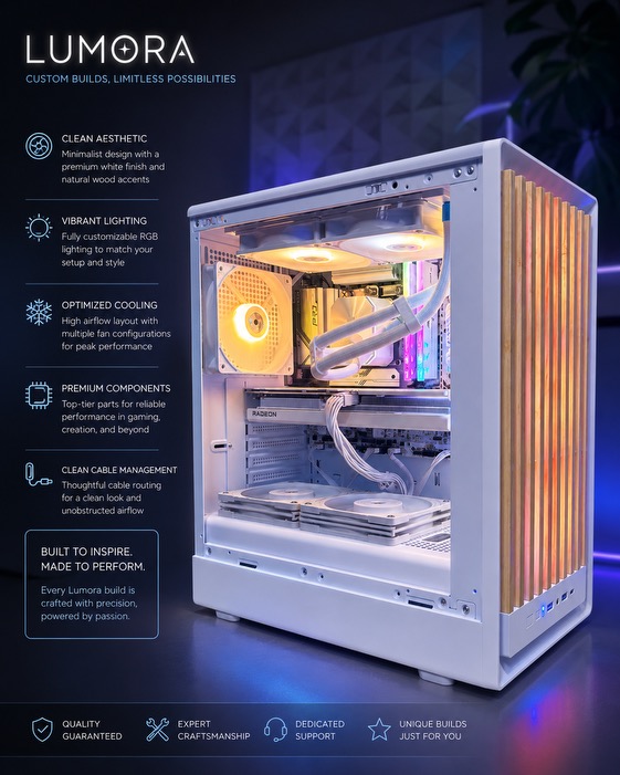 Lumora PC — Clean White Build
